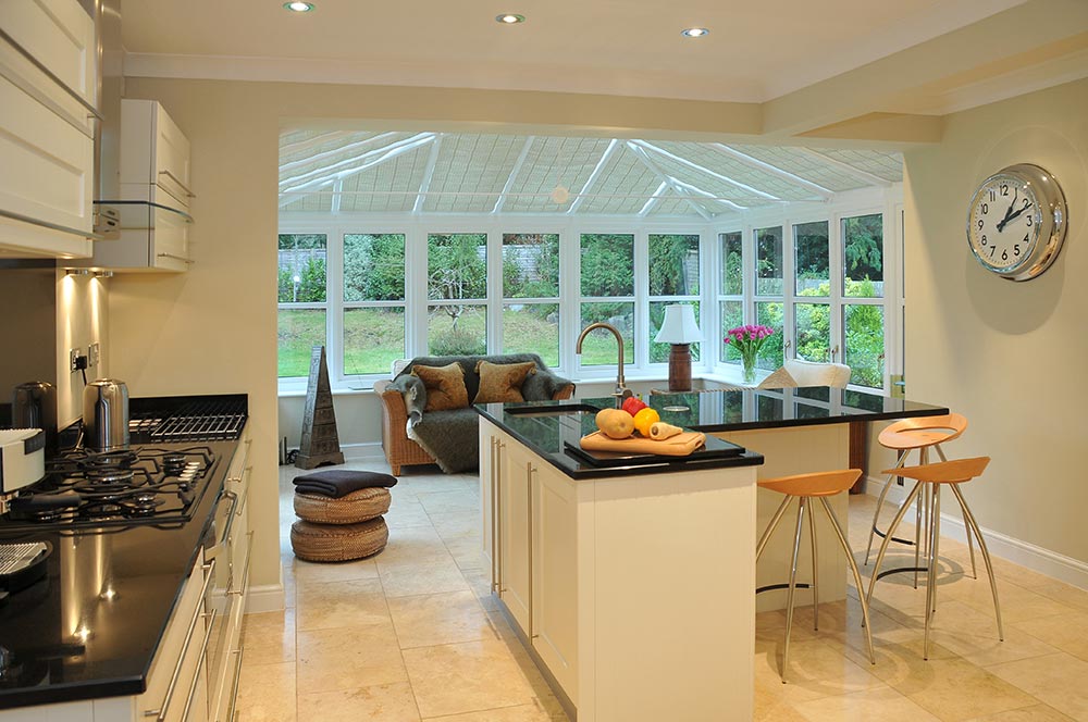 example of conservatory and kitchen
